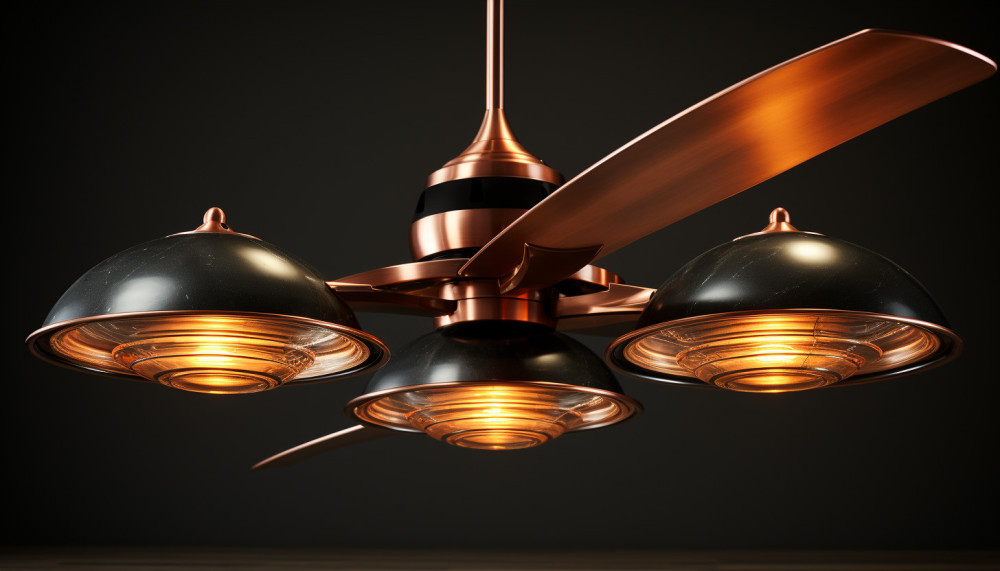 Le ventilateur de plafond avec lumière